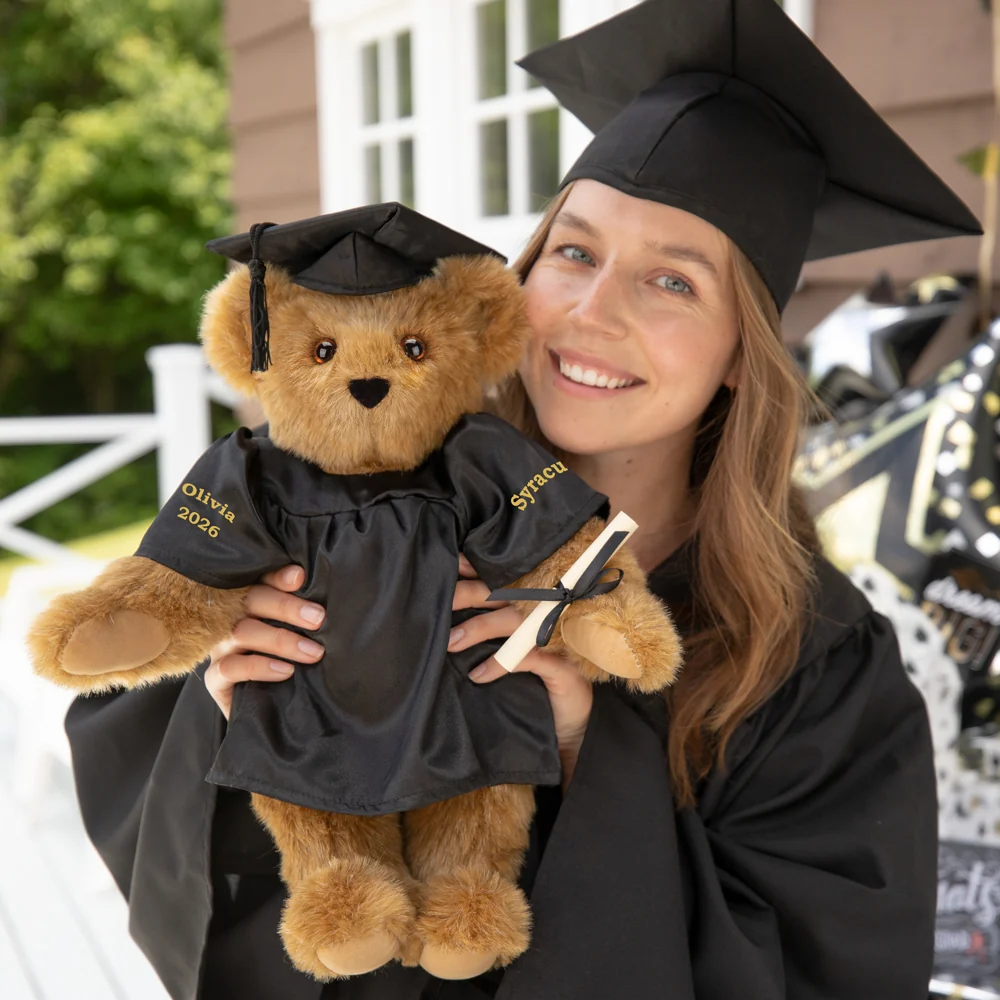 15 In. Graduation Bear in Black Gown - Image 2