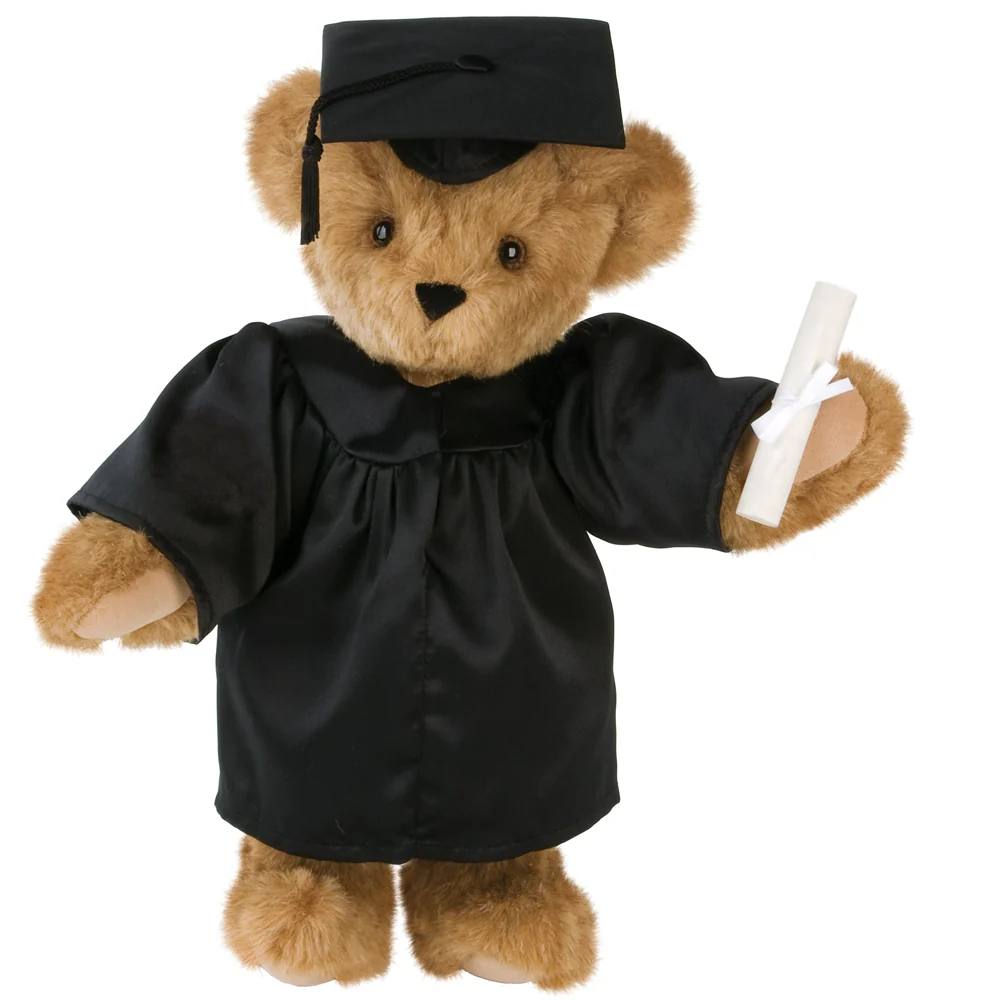 15 In. Graduation Bear in Black Gown - Image 10