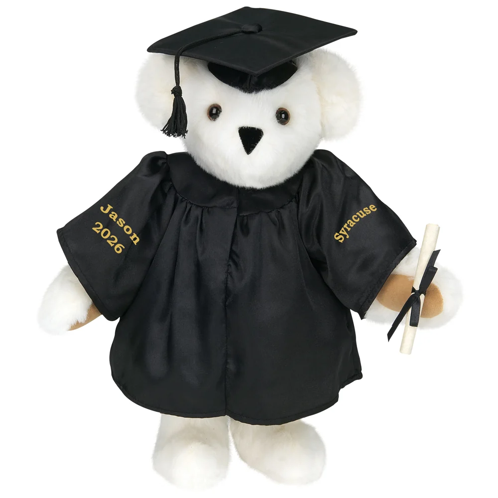 15 In. Graduation Bear in Black Gown - Image 6