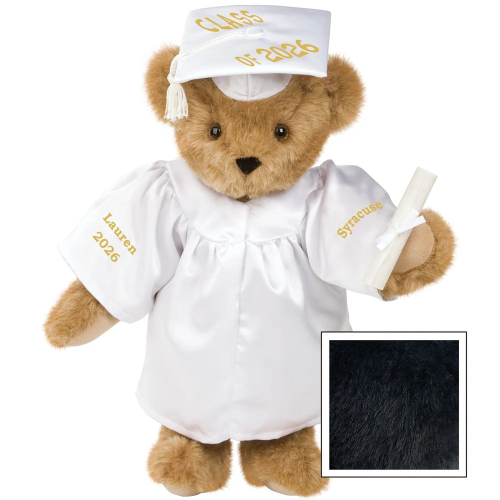 15 In. Class of 2026 Graduation Bear in White Gown - Image 4