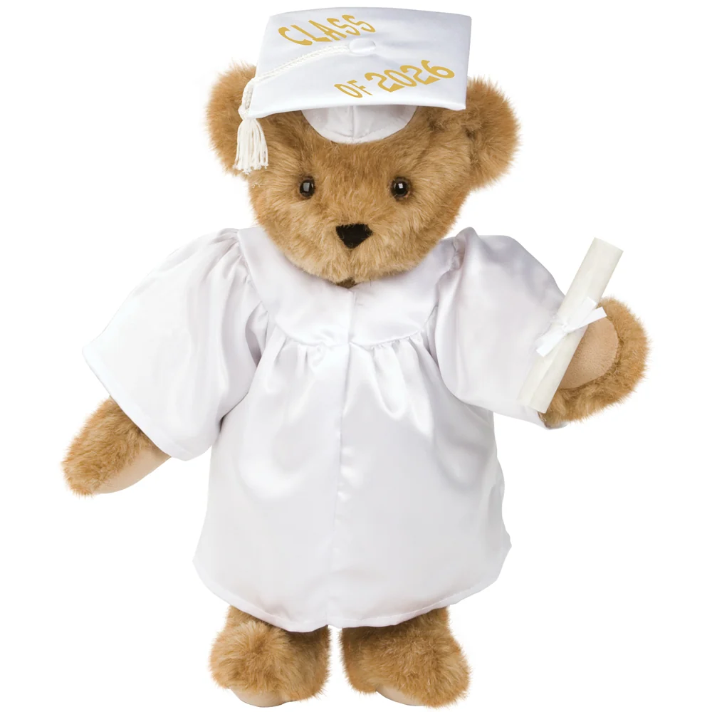 15 In. Class of 2026 Graduation Bear in White Gown - Image 7