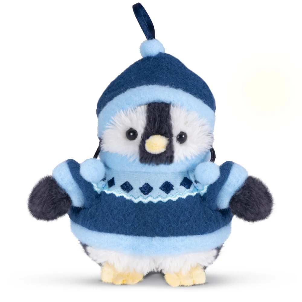 4 In. Arctic Holiday Ornament Set of 5 Penguins - Image 6