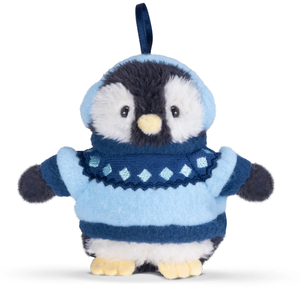4 In. Arctic Holiday Ornament Set of 5 Penguins - Image 7