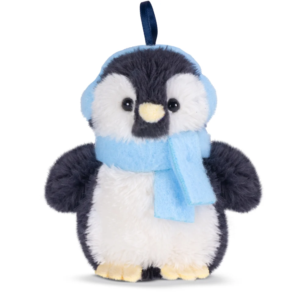 4 In. Arctic Holiday Ornament Set of 5 Penguins - Image 8