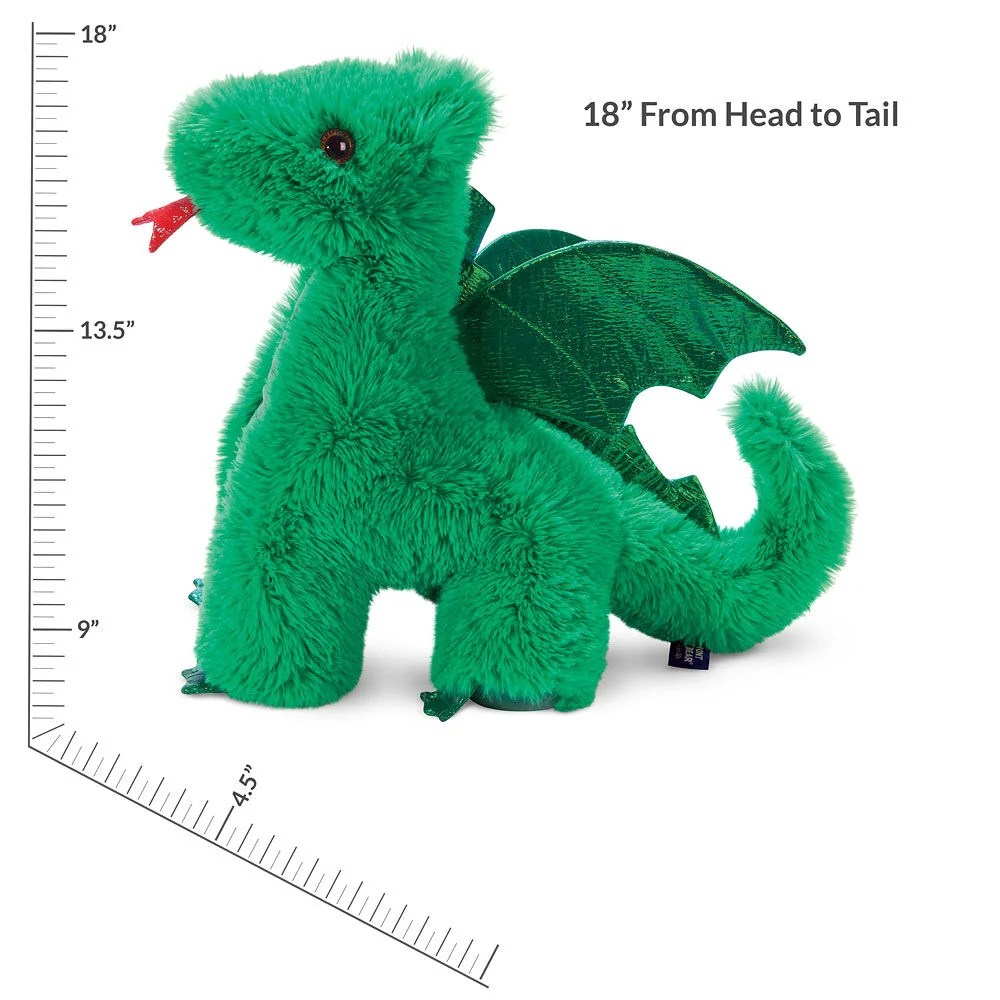 18 In. Oh So Soft Green Dragon - Image 4