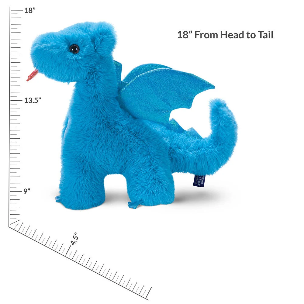 18 In. Oh So Soft Blue Dragon - Image 4