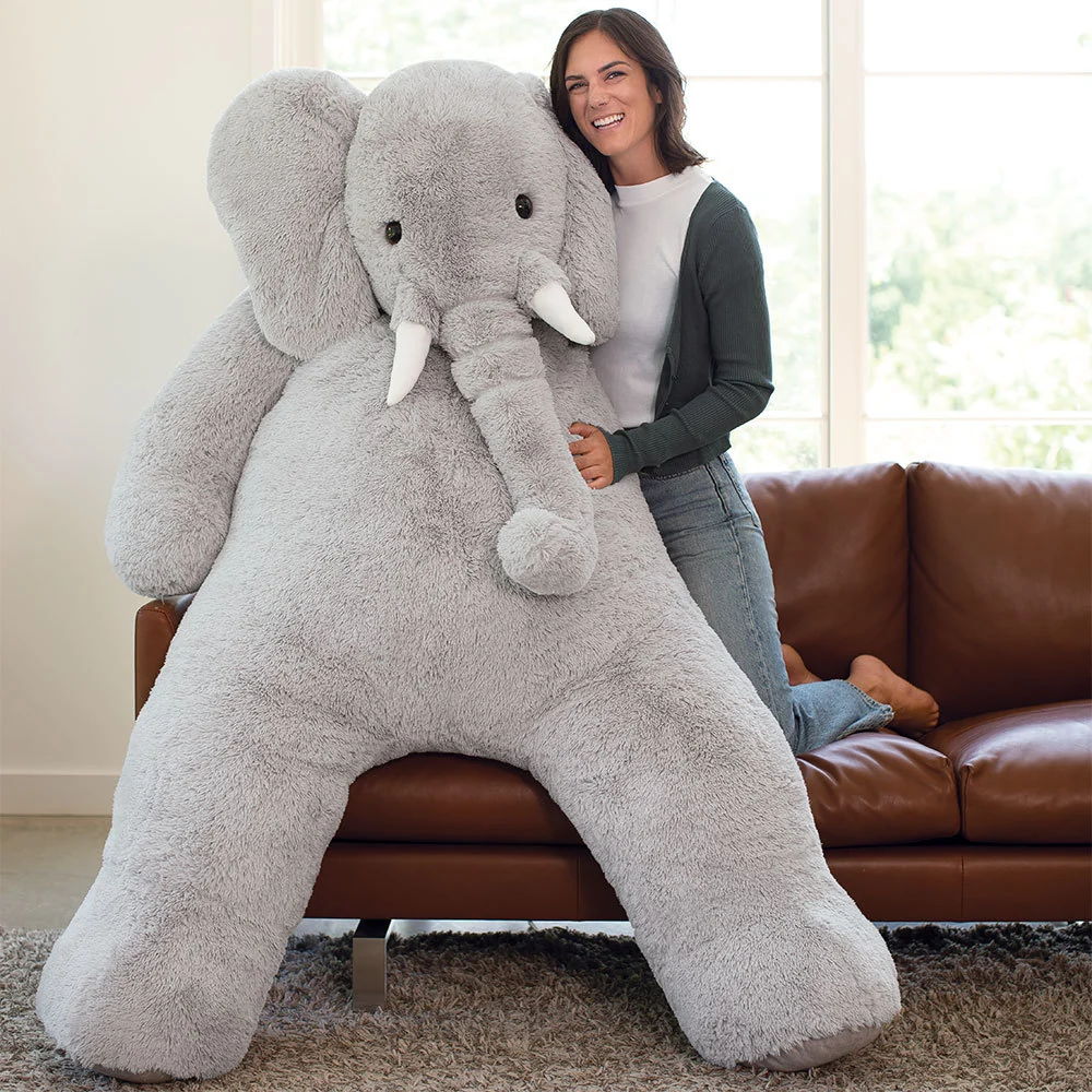 6 Ft. Giant Cuddle Elephant - Image 9