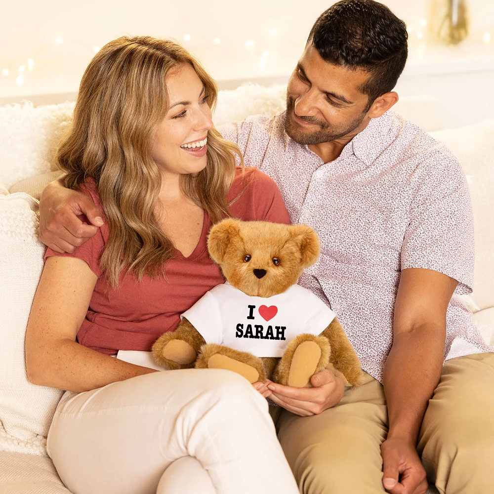 15 In. I HEART You Personalized T-Shirt Bear - Image 3