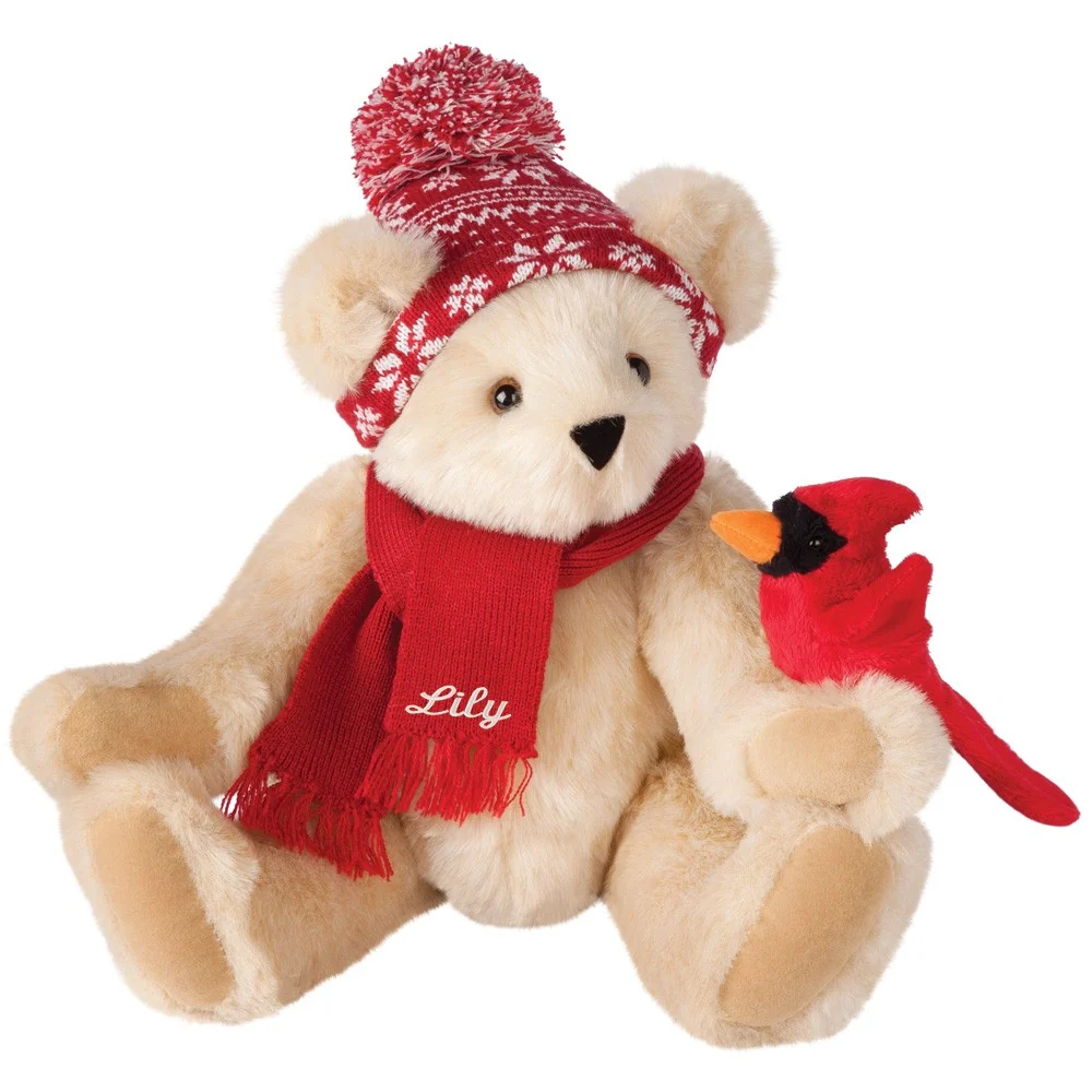 15 In. Season's Greetings Bear - Image 3