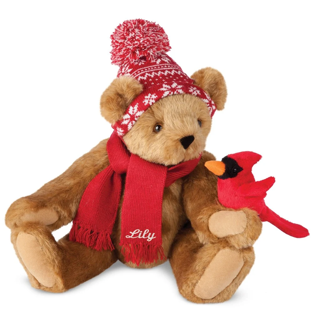 15 In. Season's Greetings Bear - Image 2