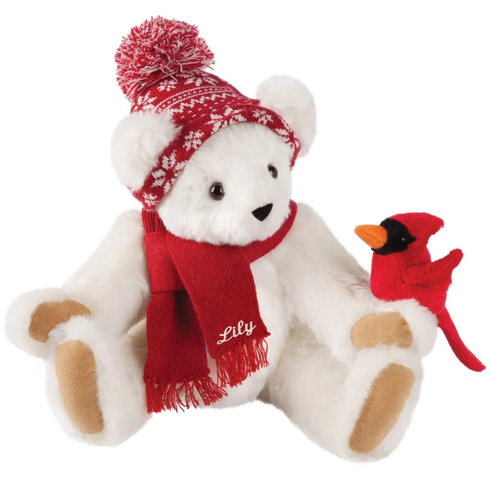 15 In. Season's Greetings Bear - Image 4