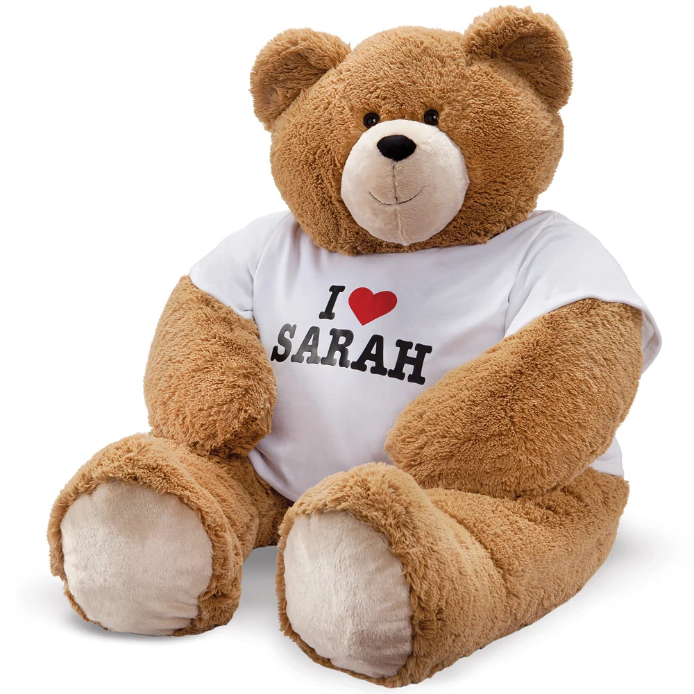 4 Ft. Big Hunka Love I HEART You T-Shirt Bear - Image 2