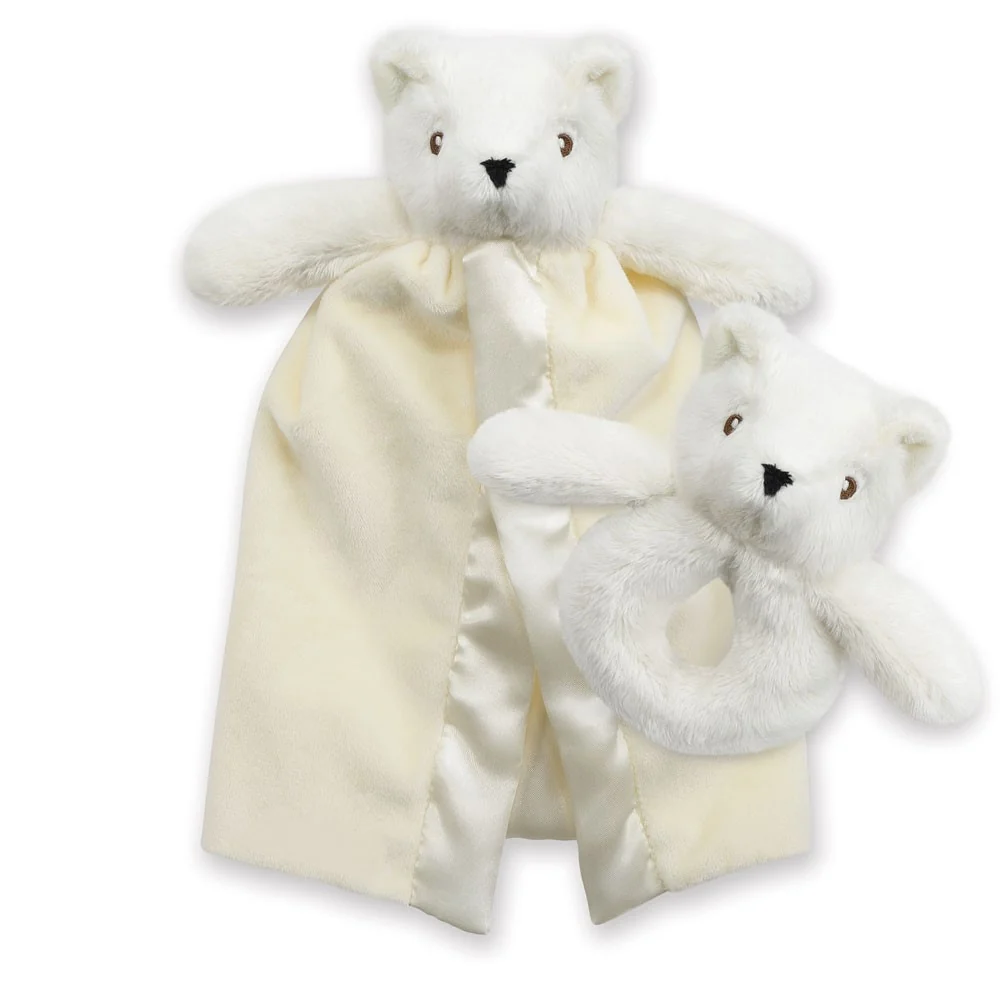 Teddy Bear Rattle and Blanket Gift Set - Image 3