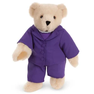 15 In. Business Bear. Purple Suit